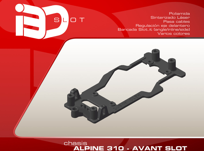 Chasis para Alpine A310 Avant Slot 3d printed
