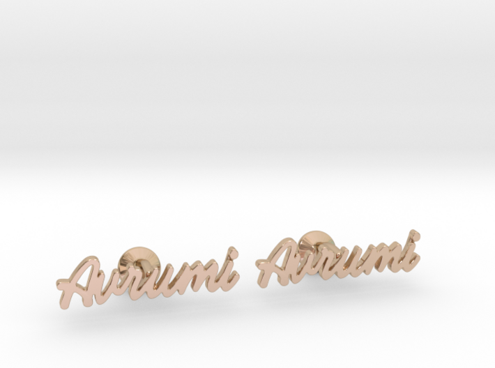 Custom Name Cufflinks - Avrumi 3d printed 