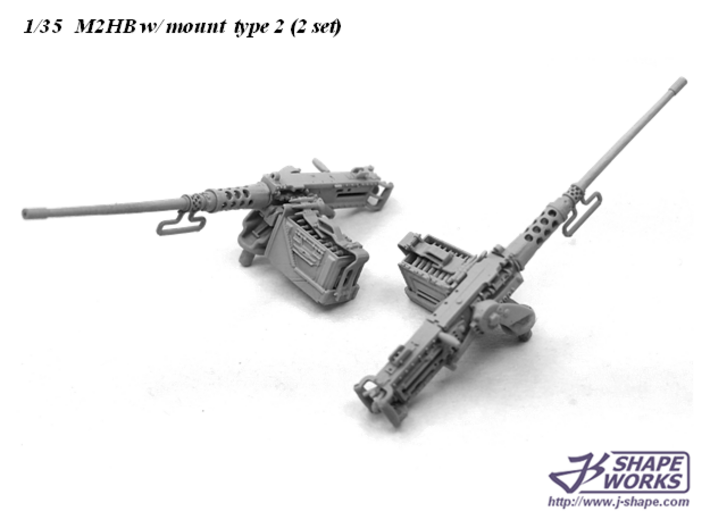 1/35+ M2HB w/ mount type 2 (2 set) 3d printed 