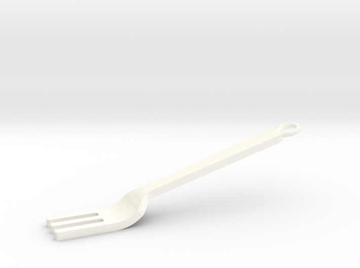 Fork Pendant 3d printed