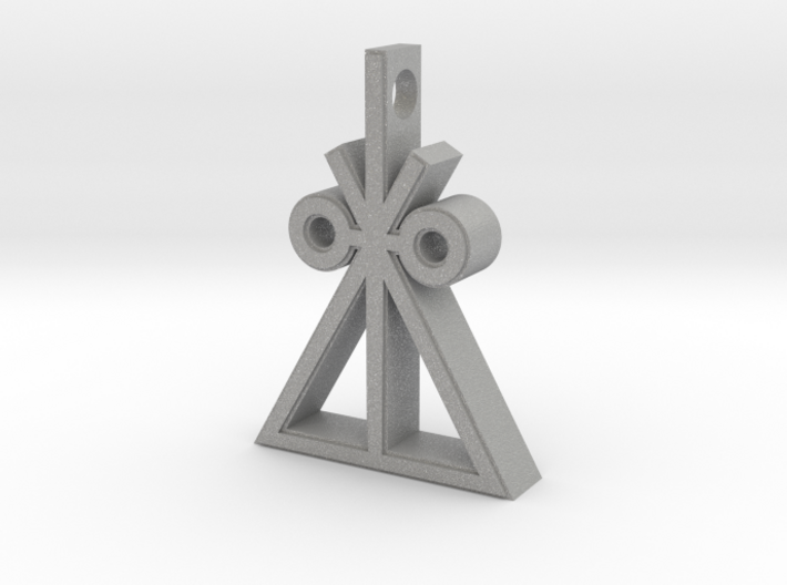 Trilateral Insignia Necklace 3d printed