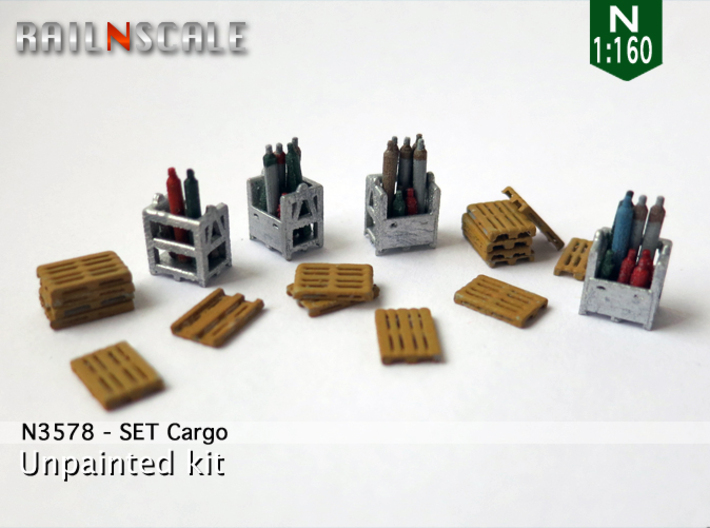 SET Cargo (N 1:160) 3d printed