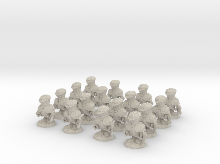 ARMY OF POCKET KNIGHTS 3d printed