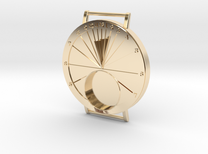 27.75N Sundial Wristwatch For Working Compass 3d printed