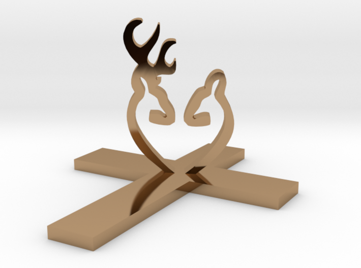 Cross&amp;Deer Small 3d printed