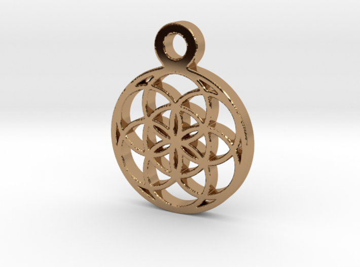 Seed Of Life Pendant 3d printed