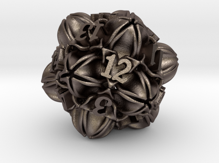 Floral 2 - D20 Spindown Life Counter 3d printed 
