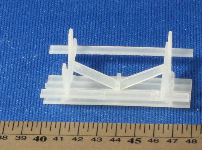 HO Scale Picnic Tables X9 3d printed 