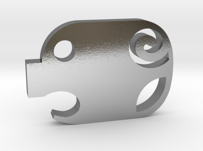 Mini Piggy Cutlet Keychain / Necklace 3d printed
