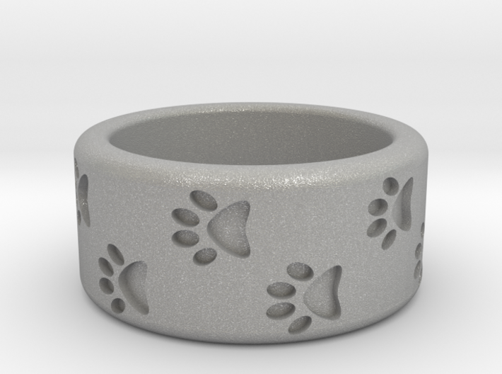 Cat Pawprints Ring 3d printed