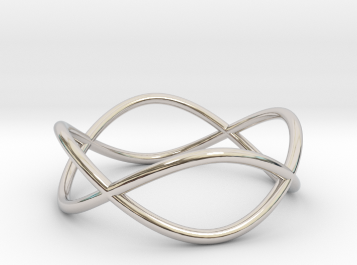 Size 7 Infinity Ring 3d printed