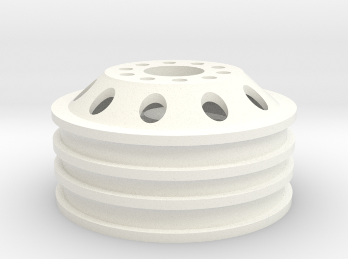Alcoa 1.9 22mm wide single wheel with 12mm hex hub 3d printed