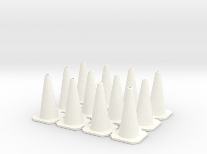 Traffic Cones 01. 1:24 scale 3d printed