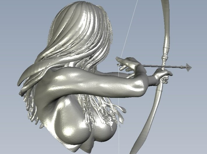 1/9 scale Amazon princess archer bust 3d printed 