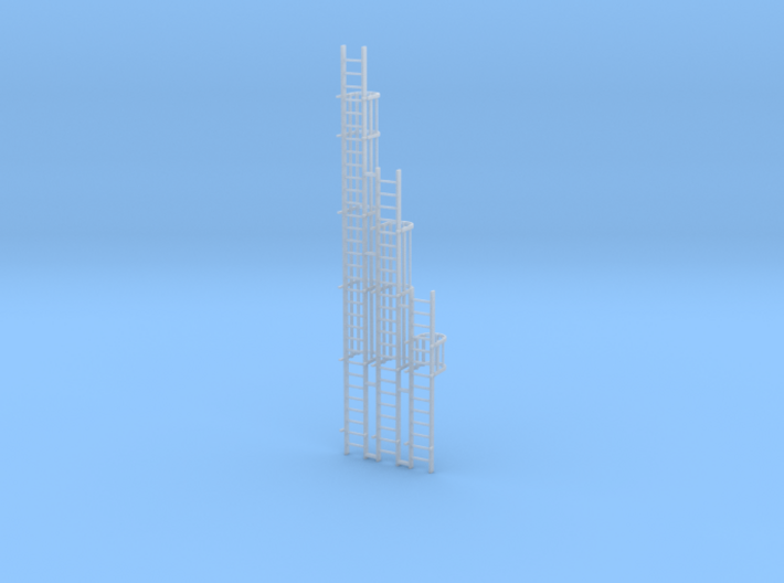 'N Scale' - Ladders For Grain Dryer 3d printed 