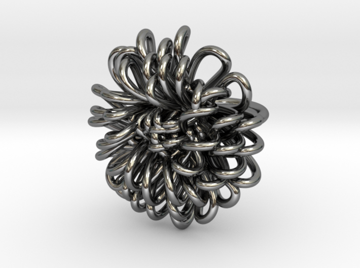 Ring 'Wiener Blume', Size 4.5 (Ø 15.2 mm) 3d printed 