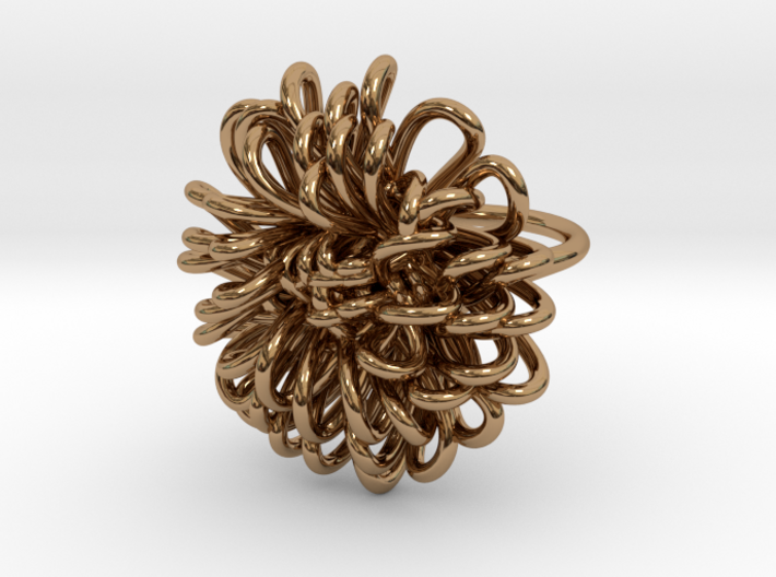 Ring 'Wiener Blume', Size 7.5 (Ø 17.7 mm) 3d printed