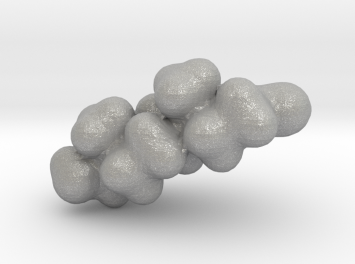 Testosterone electrostatic potential map 3d printed