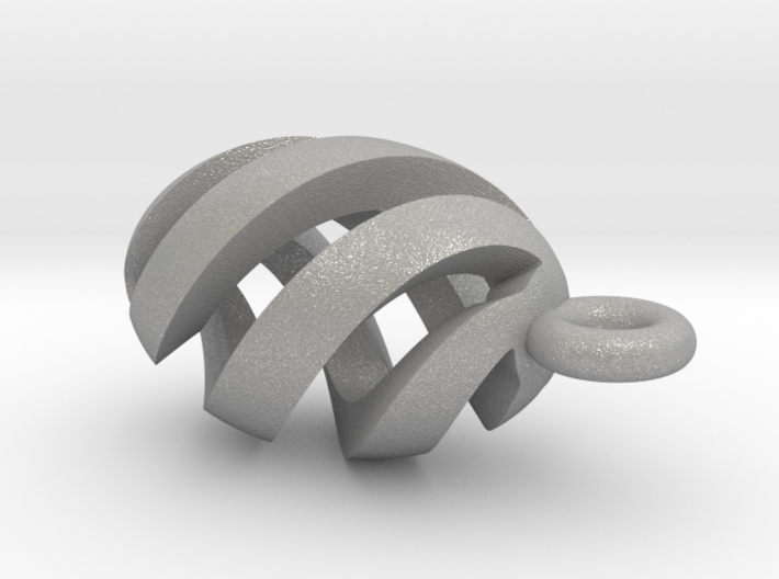 Spiral Spheroid Pendant 3d printed