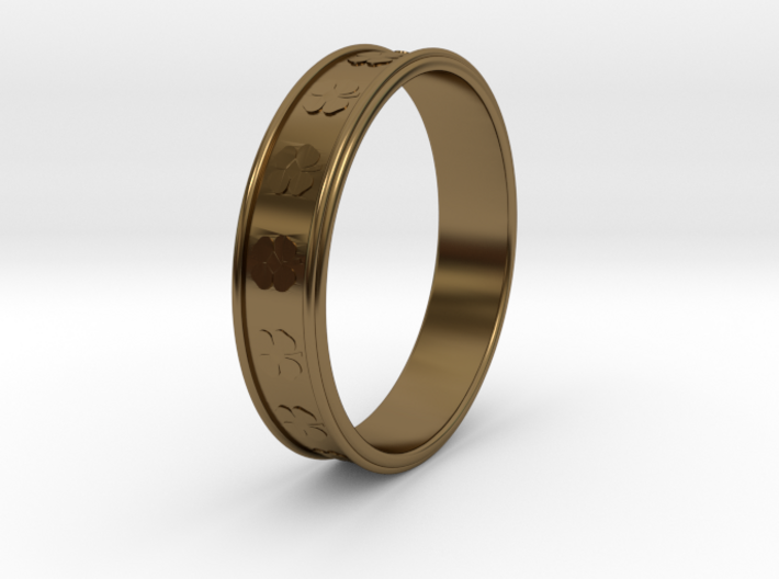 Ø0.781 inch/Ø19.84 Mm Clover Ring 3d printed