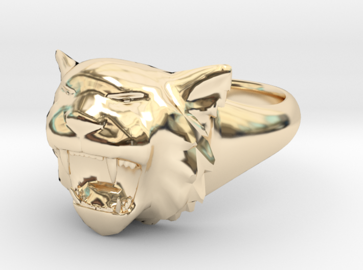 Awesome Tiger Ring Size10 3d printed