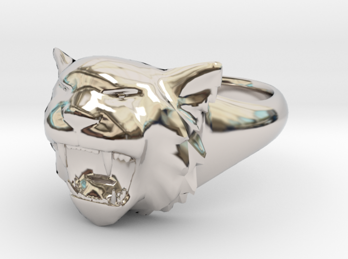 Awesome Tiger Ring Size 7 3d printed