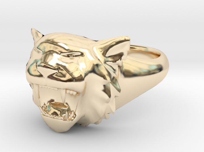 Awesome Tiger Ring Size 6 3d printed
