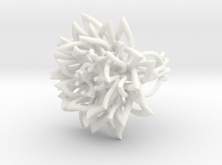 Ring the Chrysanthemum / size 6 US (16,5 mm) 3d printed
