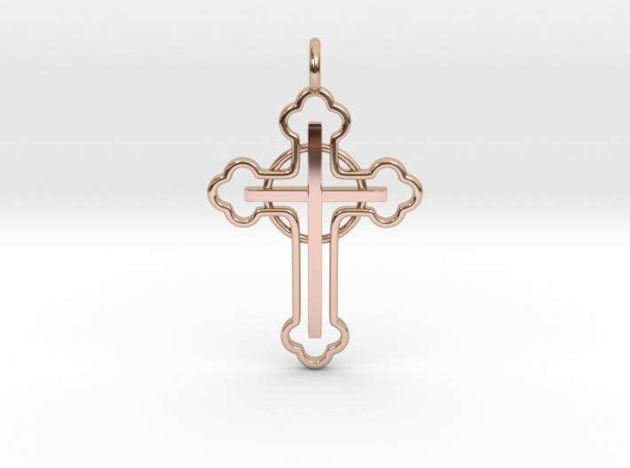 The Ringed Cross 3d printed 