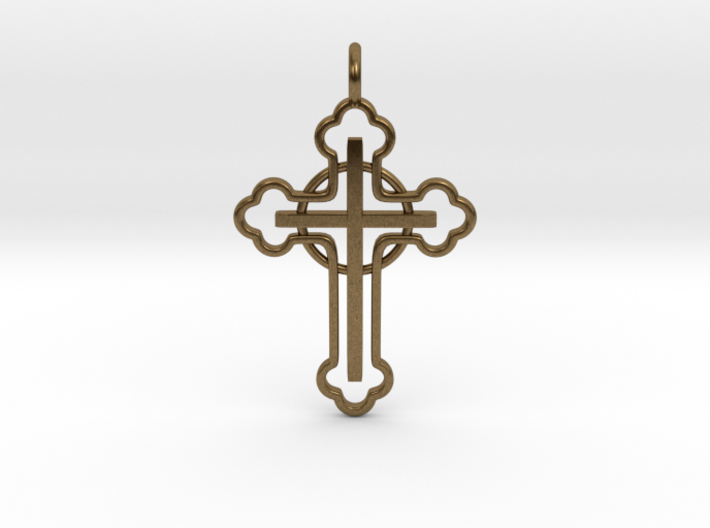 The Ringed Cross 3d printed