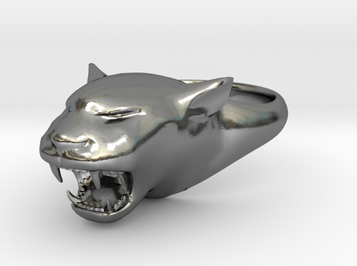 Cougar-Puma Ring , Mountain lion Ring Size 5 3d printed