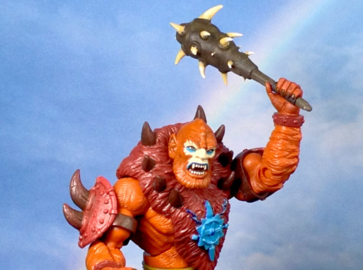 Beast Man's club 3d printed Painted with heat-shrink tube on handle.
