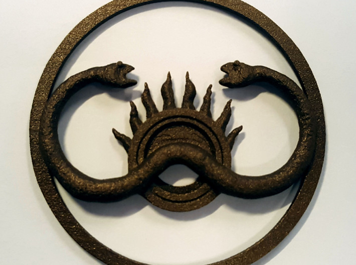 Thulsa Doom: Two serpents and the sun 3d printed 