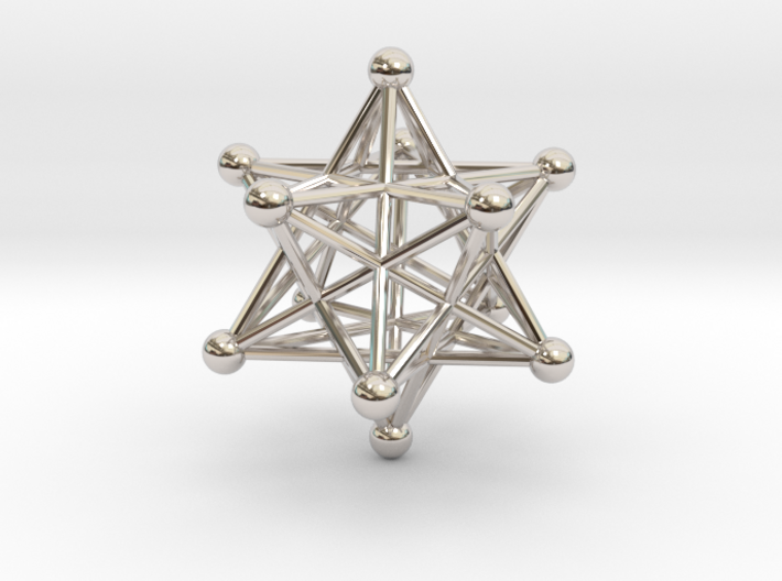 Stellated Dodecahedron pendant 40mm 3d printed