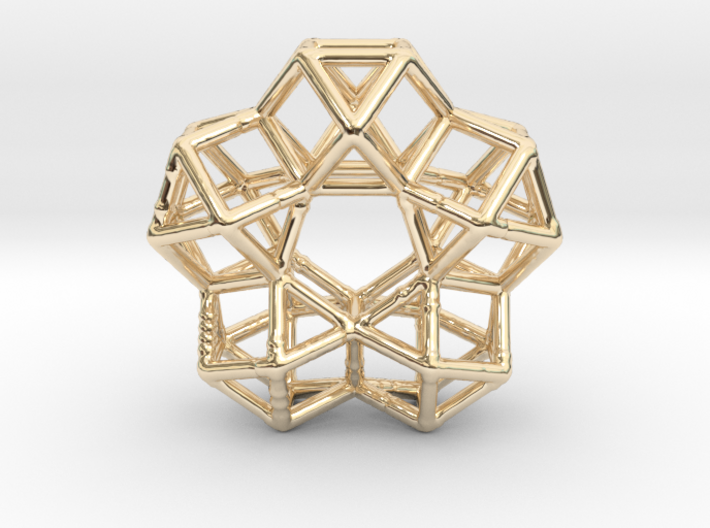 Vector Equilibrium Circle 40mm 5 cuboctahedrons 3d printed