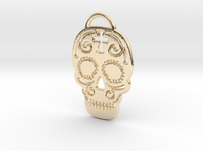 Skull with pattern 3d printed