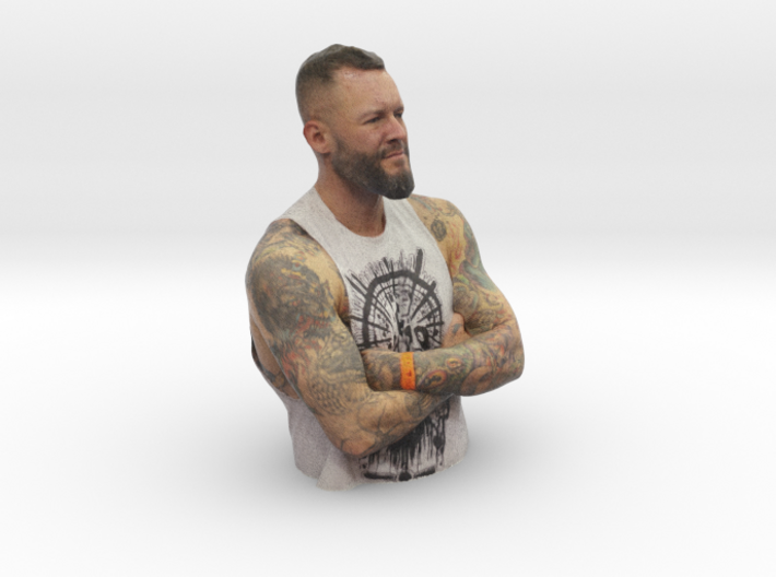 Mike Davenport - Heroes of Tattoo 200mm bust 3d printed