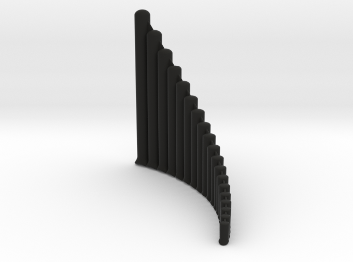 Ultra-lite Alto Panpipe, G1-G4 Right handed 3d printed