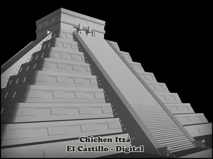 El Castillo - Chichen Itza 1-500 3d printed 