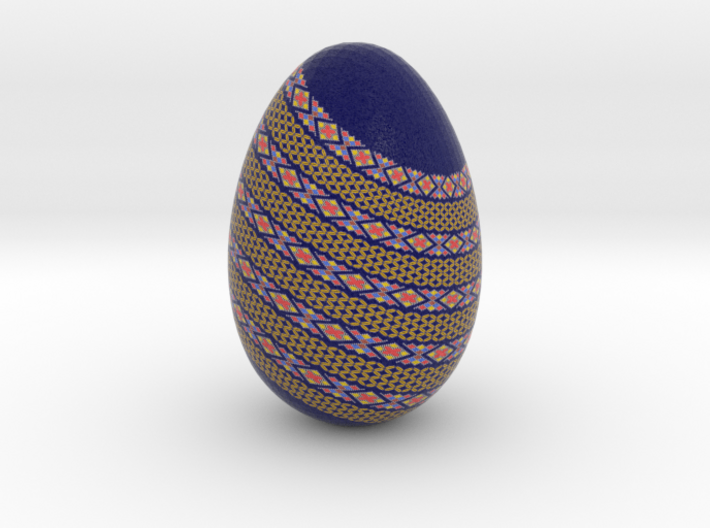 Blue Dragon Egg 3d printed