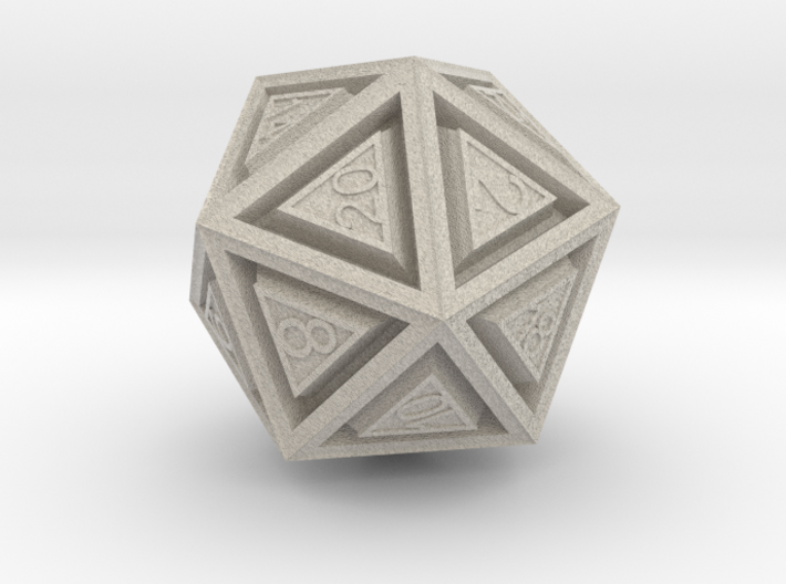 Dice: D20 3d printed