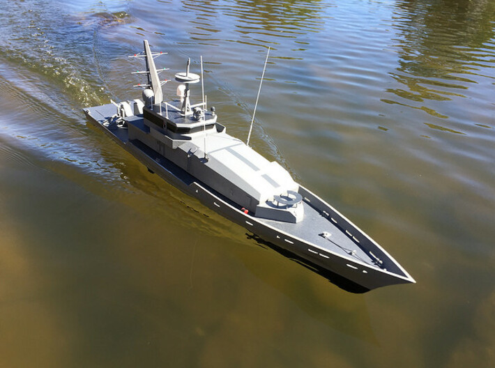 1/96 scale Armidale Class Costal Patrol Boat - Hul 3d printed 