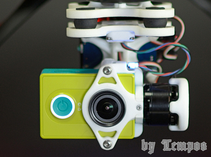 Objektivklemme / lens clamp for Xiaomi Yi 3d printed 