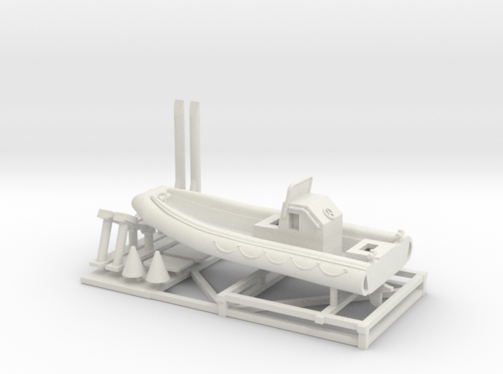 1/72 Scale 23 foot Navy Boat RHIB (RIB) 3d printed