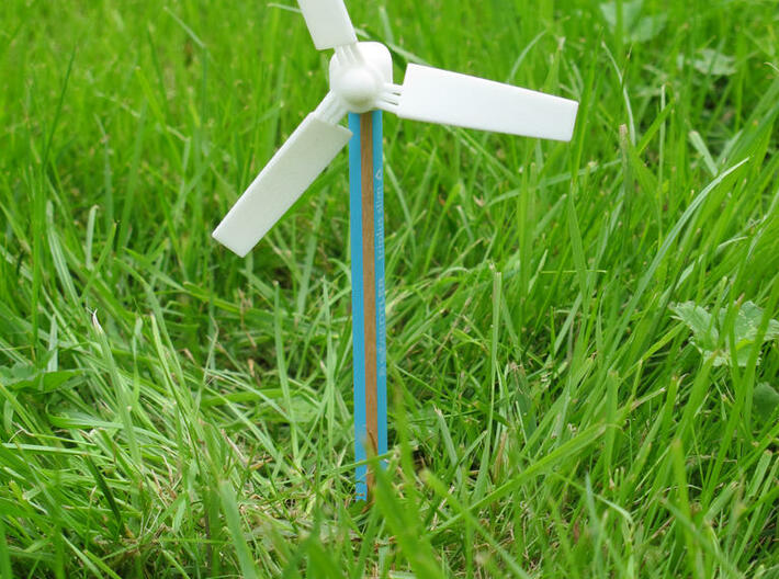 Chopstick Windmill - Western 3 blades 3d printed 