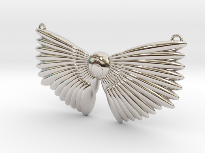 Winged Messenger Neckpiece 3d printed