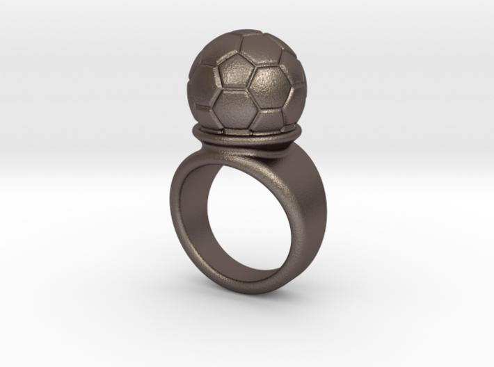 Soccer Ball Ring 19 - Italian Size 19 3d printed