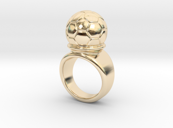 Soccer Ball Ring 24 - Italian Size 24 3d printed