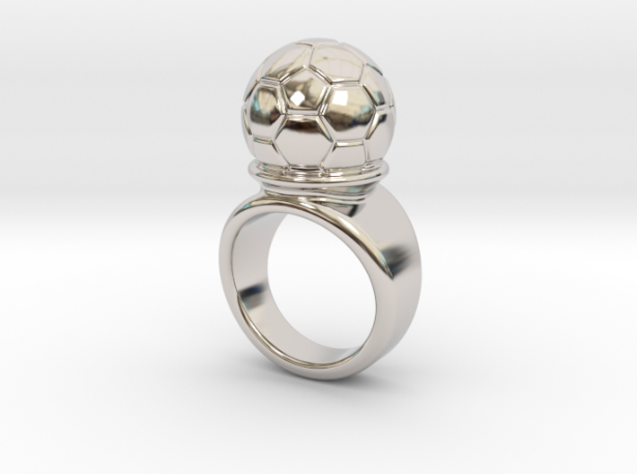 Soccer Ball Ring 26 - Italian Size 26 3d printed