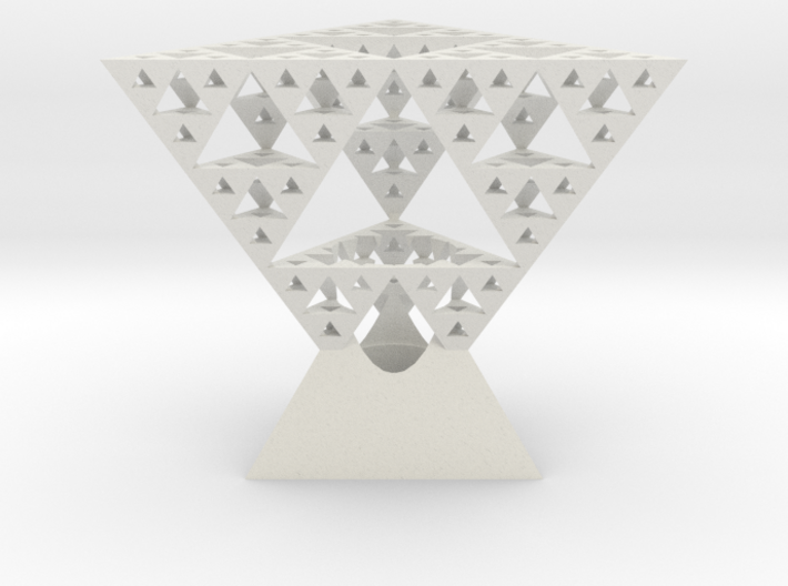 Sierpinski tetrix lamp shade 3d printed